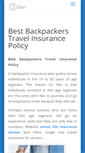 Mobile Screenshot of best-backpackers-insurance.co.uk